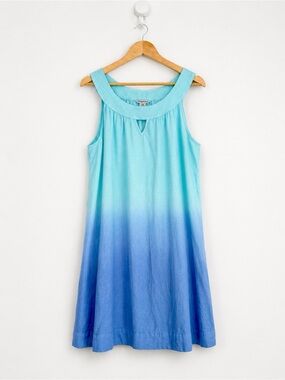 Tommy Bahama 100% Linen Ombre Resort Dress - Pockets - Size L